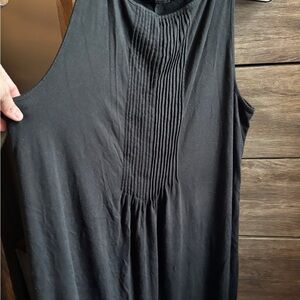 J. Jill Black Pintuck Sleeveless Tank dress